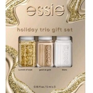 Essie Holiday Nail Polish Trio Gold Glitter